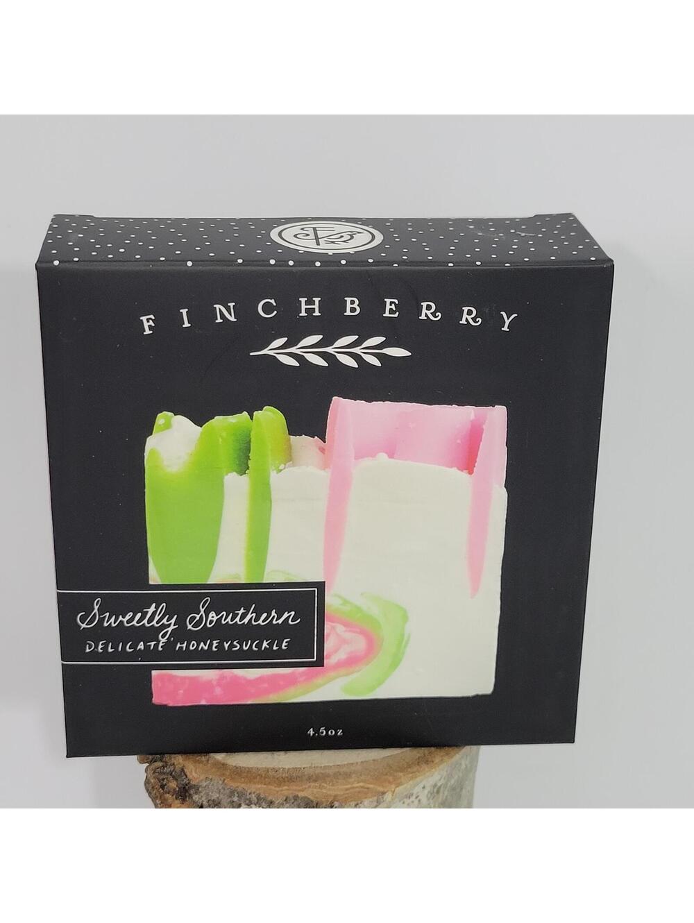 FinchBerry Sweetly Southern Delicate Honeysuckle Artisan Soap Bar 4.5 oz